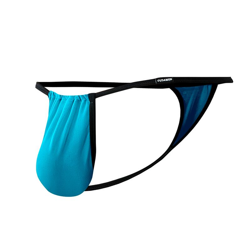 CUT4MEN - C4MSPX04 FLUO POUCH V-STRING TURQUOISE