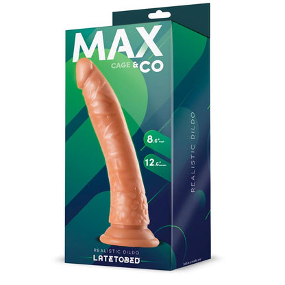 MAX & CO - CAGE REALISTIC DILDO FLESH 8,65 - 22 CM
