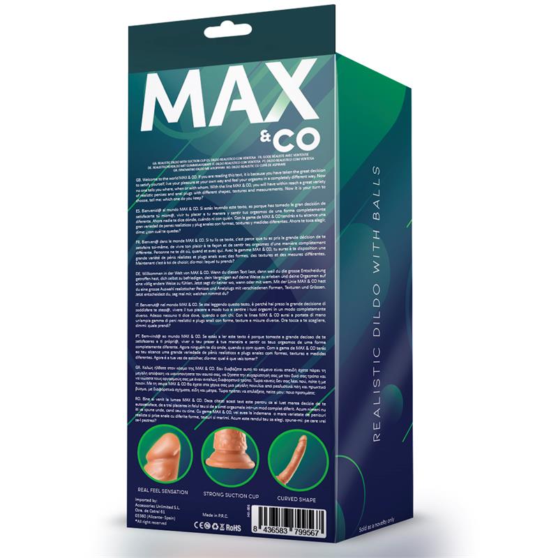 MAX & CO - CAGE REALISTIC DILDO FLESH 8,65 - 22 CM