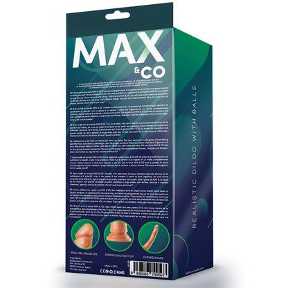 MAX & CO - CAGE REALISTIC DILDO FLESH 8,65 - 22 CM