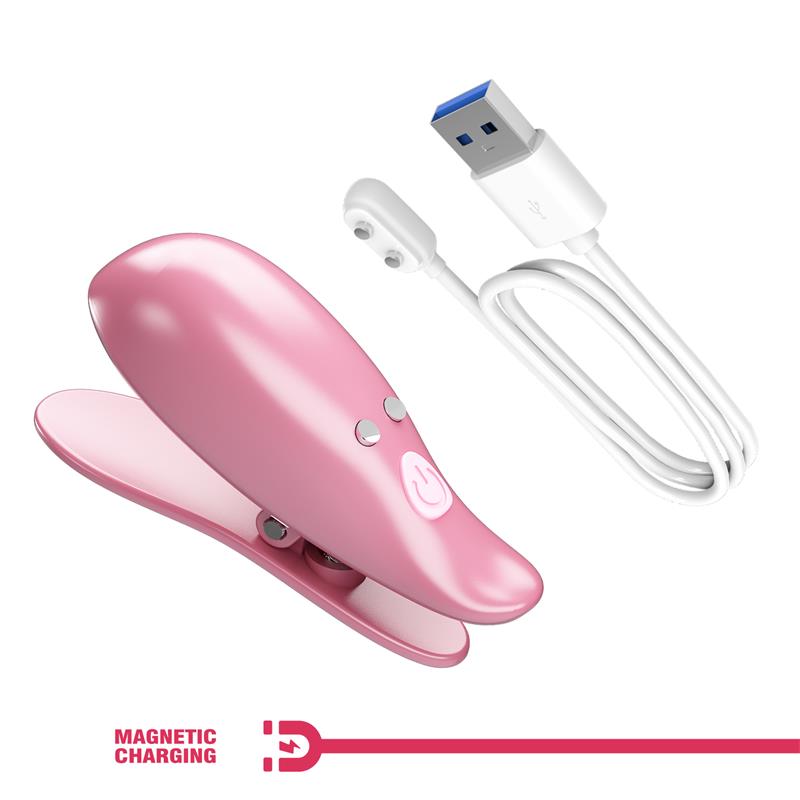 PRETTY LOVE - CAILEY NIPPLE CLAMPS 10 VIBRATIONS REMOTE CONTROL PINK