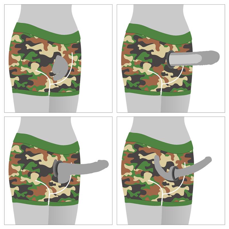 LOVETOY - CAMO STRAPON SHORTS 28-32