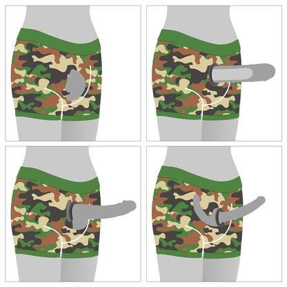 LOVETOY - CAMO STRAPON SHORTS 28-32