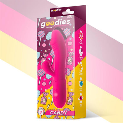 GOODIES - CANDY G-SPOT RABBIT VIBE USB SILICONE FUCSHIA