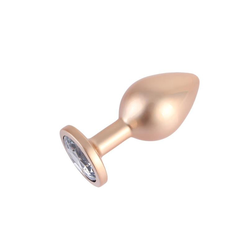 CHISA - CANDY ROSE GOLD GEM BUTT PLUG SIZE M