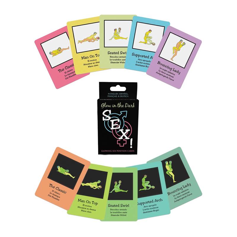 KHEPER GAMES - CARD GAME GLOW IN THE DARK SEX! CARDS