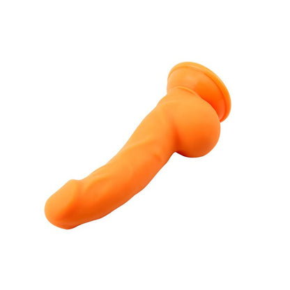 CHISA - CARL.L LIQUID SILICONE DILDO ORANGE 21.7CM