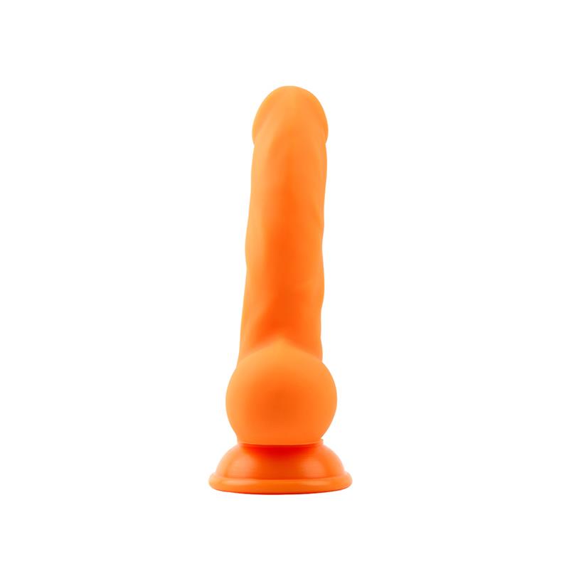 CHISA - CARL.L LIQUID SILICONE DILDO ORANGE 21.7CM