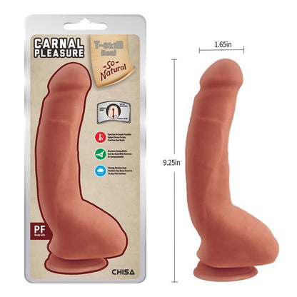 CHISA - CARNAL PLEASURE DUAL-DENSITY DILDO TAN 23.5CM