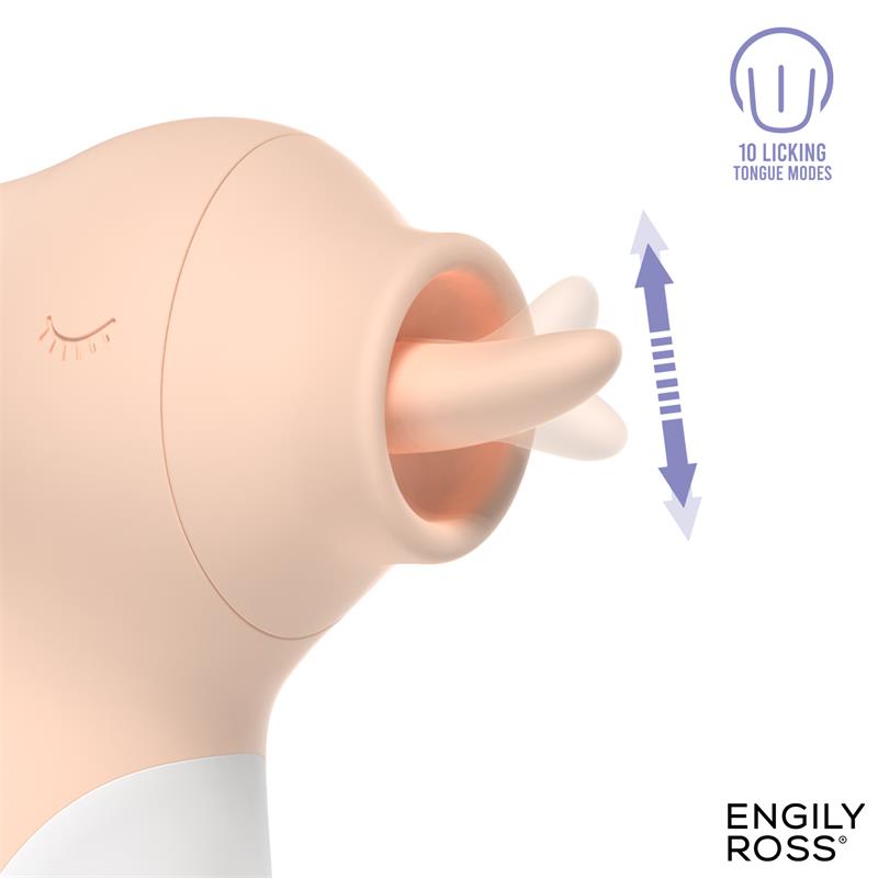 ENGILY ROSS - CAROTTY MASSAGER WITH VIBRATION AND LICKING TONGUE
