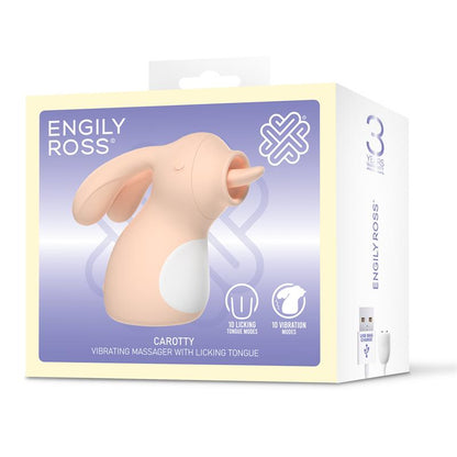 ENGILY ROSS - CAROTTY MASSAGER WITH VIBRATION AND LICKING TONGUE