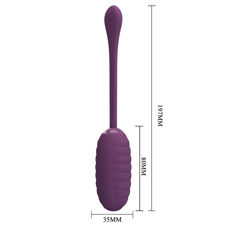 PRETTY LOVE - CASPER PURPLE RECHARGEABLE VIBRATING EGG