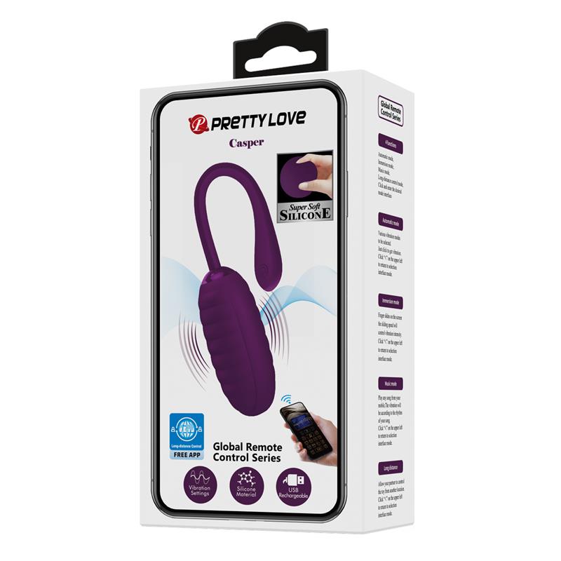 PRETTYLOVE - CASPER VIBRATING EGG WITH APP