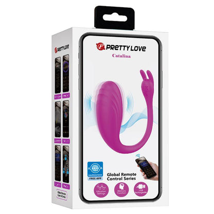 PRETTYLOVE - CATALINA VIBRATING EGG WITH APP PINK