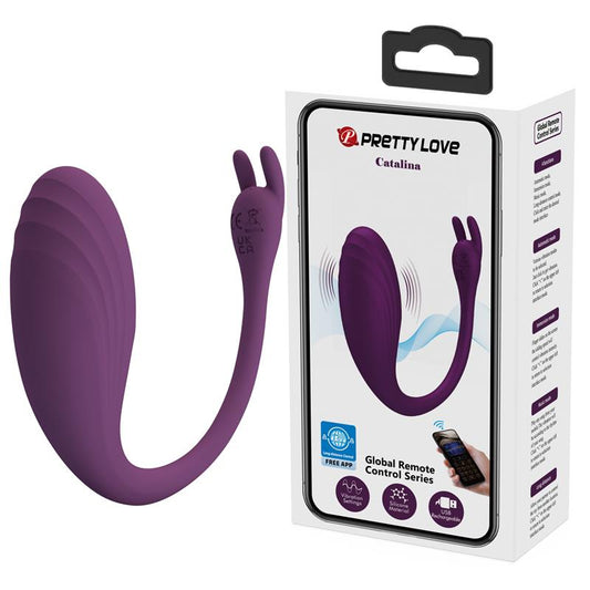 PRETTYLOVE - CATALINA VIBRATING EGG WITH APP PURPLE