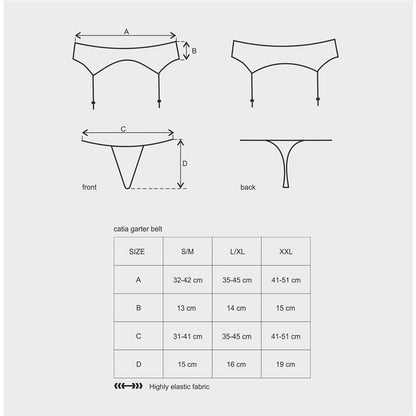 OBSESSIVE - CATIA GARTER BELT AND THONG