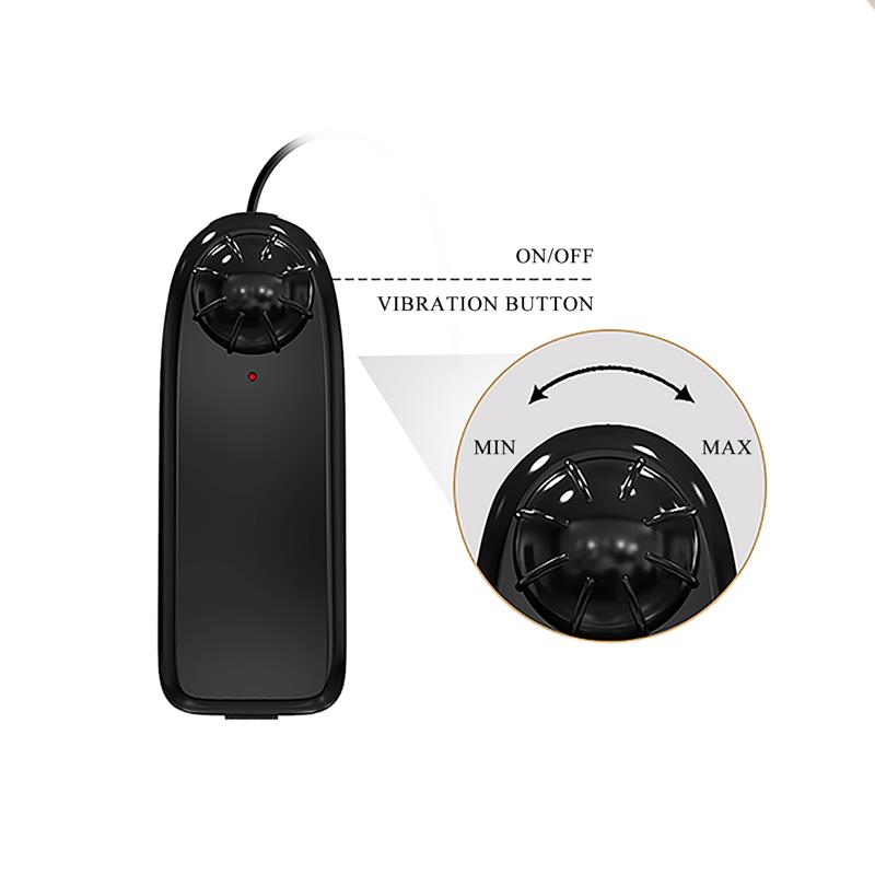 BAILE - CATOBLEPAS VIBRATING DILDO WITH REMOTE 8.1