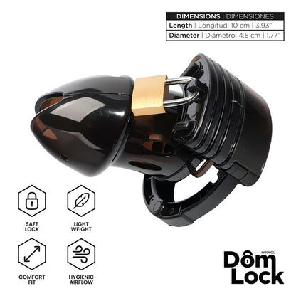 DOMLOCK - CELL CHASTITY CAGE WITH SPACERS