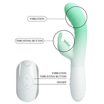 PRETTY LOVE - CERBERUS RABBIT VIBRATOR 3O VIBRATIONS GREEN
