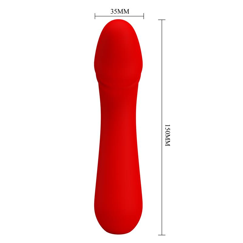 PRETTYLOVE - CETUS VIBRATOR RED