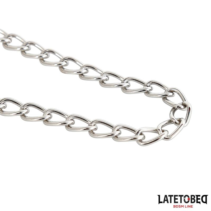 LATETOBED BDSM LINE - CHAIN NIPPLE CLAMPS ZINC 40.5CM