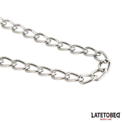 LATETOBED BDSM LINE - CHAIN NIPPLE CLAMPS ZINC 40.5CM