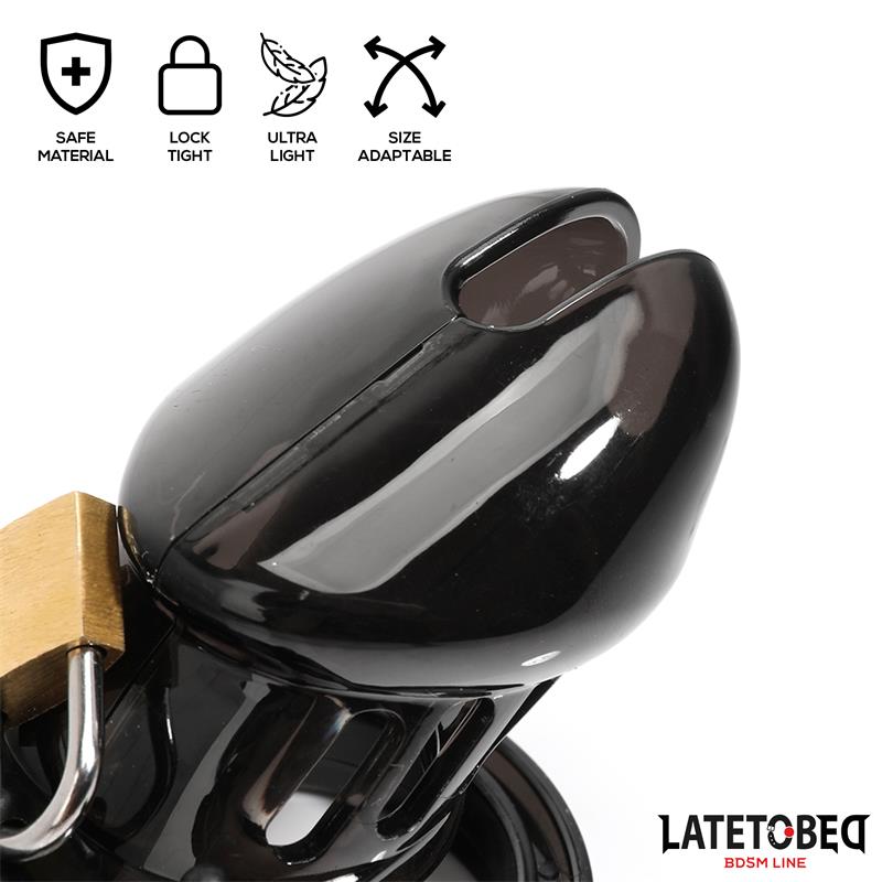 LATETOBED BDSM LINE - CHASTITY PENIS CAGE SHORT BLACK