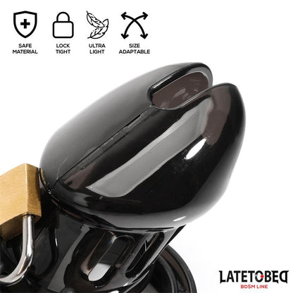 LATETOBED BDSM LINE - CHASTITY PENIS CAGE SHORT BLACK