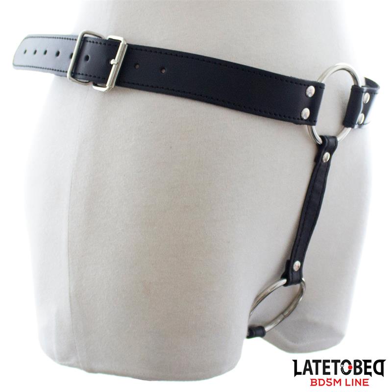 LATETOBED BDSM LINE - CHASTITY STRING PANTS ADJUSTABLE