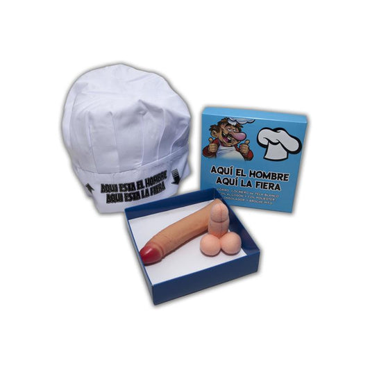 DIVERTY SEX - CHEF'S HAT, BROOCH AND STIMULATOR SET