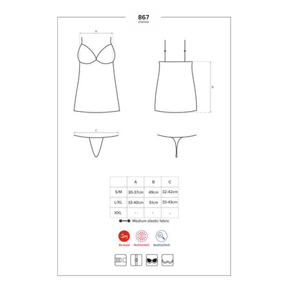 OBSESSIVE - CHEMISE WITH LACE