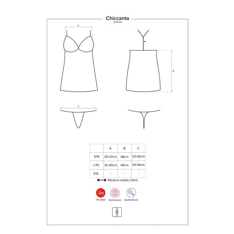 OBSESSIVE - CHICCANTA CHEMISE AND THONG