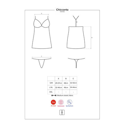 OBSESSIVE - CHICCANTA CHEMISE AND THONG