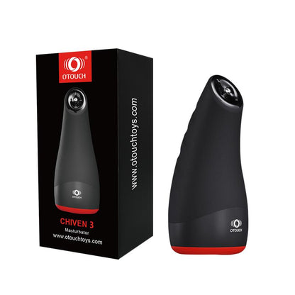 OTOUCH - CHIVEN 3 MALE MASTURBATOR HEAT EFFECT LIQUID SILICONE BLACK
