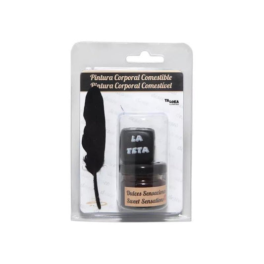 TALOKA - CHOCOLATE EDIBLE PAINT, BRUSH AND POSTURE DICE