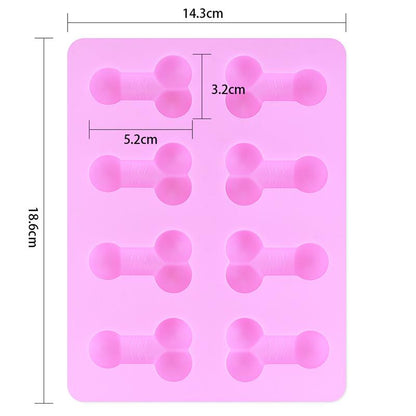 LOVETOY - CHOCOLATE OR ICE CUBES SILICONE MOLD PENIS SHAPED