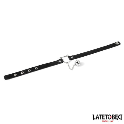 LATETOBED BDSM LINE - CHOKER WITH CAT EAR HOOP AND BELL