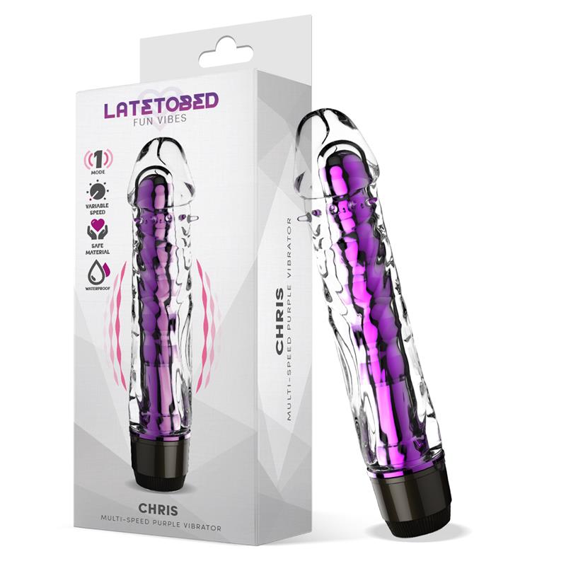 LATETOBED - VIBRADOR MULTIVELOCIDAD CHRIS PÚRPURA