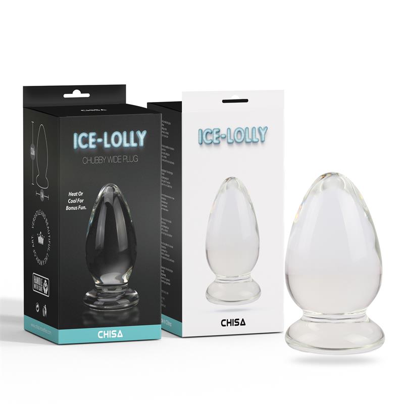 CHISA - CHUBBY WIDE GLASS BUTT PLUG 3