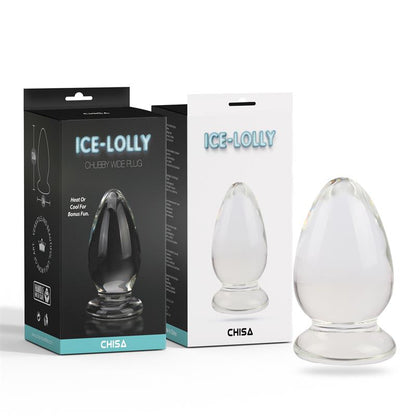 CHISA - CHUBBY WIDE GLASS BUTT PLUG 3