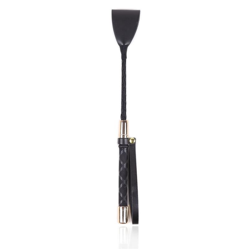 LATETOBED BDSM LINE - CLASSIC CROP BLACK AND GOLD 30 CM