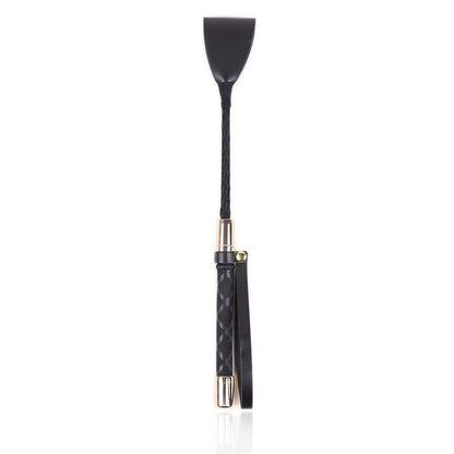 LATETOBED BDSM LINE - CLASSIC CROP BLACK AND GOLD 30 CM