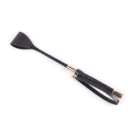 LATETOBED BDSM LINE - CLASSIC CROP BLACK AND GOLD 30 CM