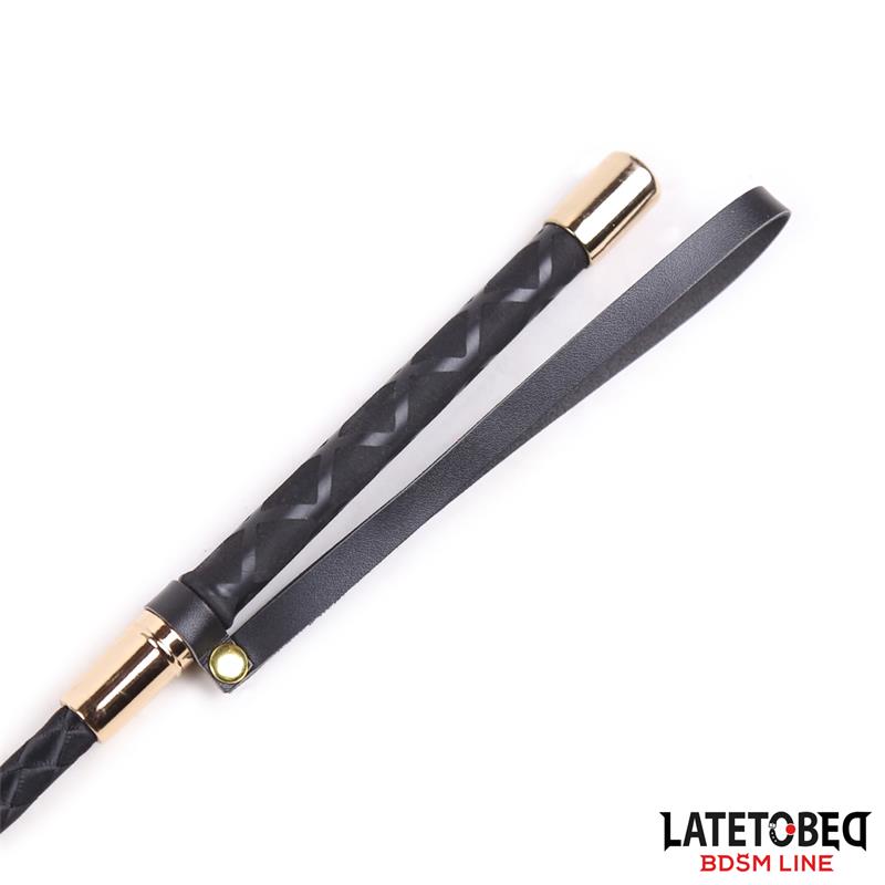 LATETOBED BDSM LINE - CLASSIC CROP GOLDEN METAL 55 CM