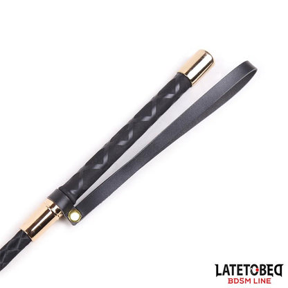 LATETOBED BDSM LINE - CLASSIC CROP GOLDEN METAL 55 CM