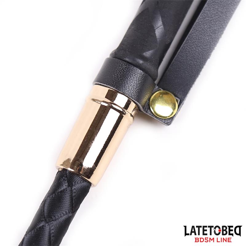 LATETOBED BDSM LINE - CLASSIC CROP GOLDEN METAL 55 CM