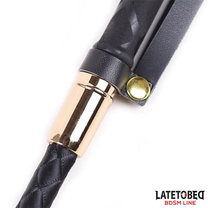 LATETOBED BDSM LINE - CLASSIC CROP GOLDEN METAL 55 CM