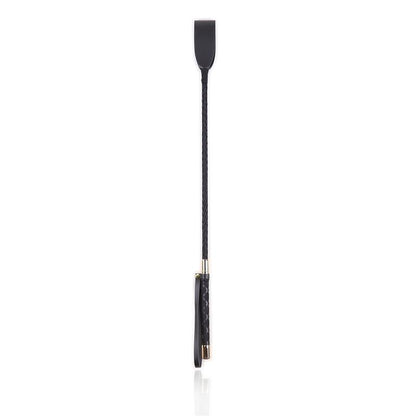 LATETOBED BDSM LINE - CLASSIC METAL CROP BLACK AND GOLDEN
