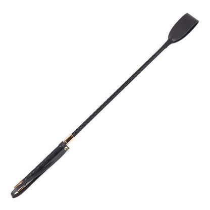 LATETOBED BDSM LINE - CLASSIC METAL CROP BLACK AND GOLDEN