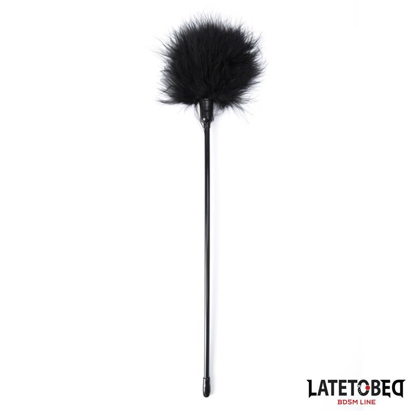 LATETOBED BDSM LINE - CLASSIC TICKLER BLACK 41CM